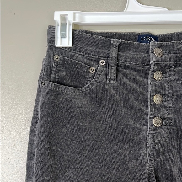 J. Crew 9” High Rise Skinny Corduroy Pants Womens 26 Gray - Picture 4 of 8
